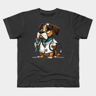 "Humorous 'Trust Me I'm a Dogtor' Design" Kids T-Shirt